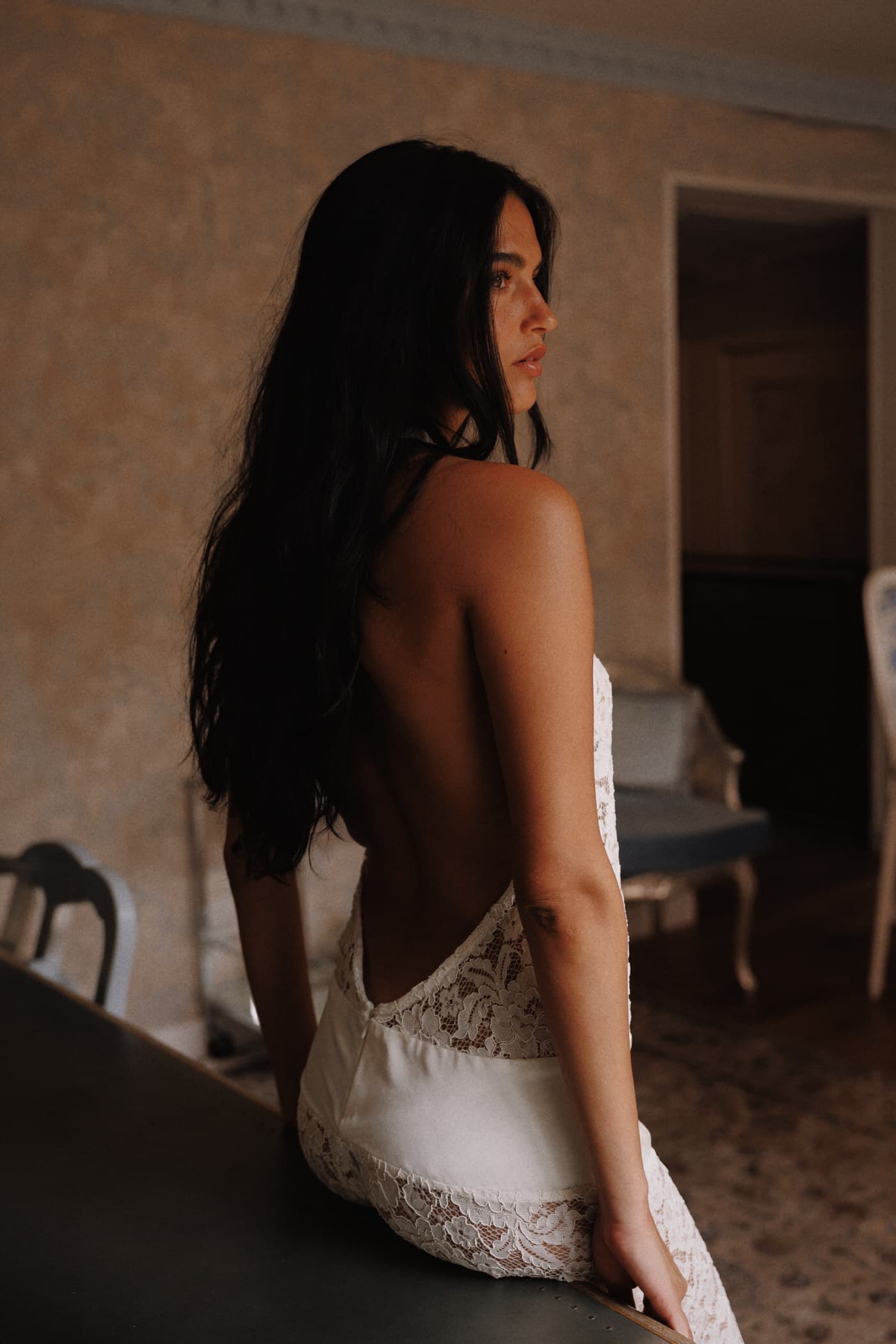 Halter Lace Gown