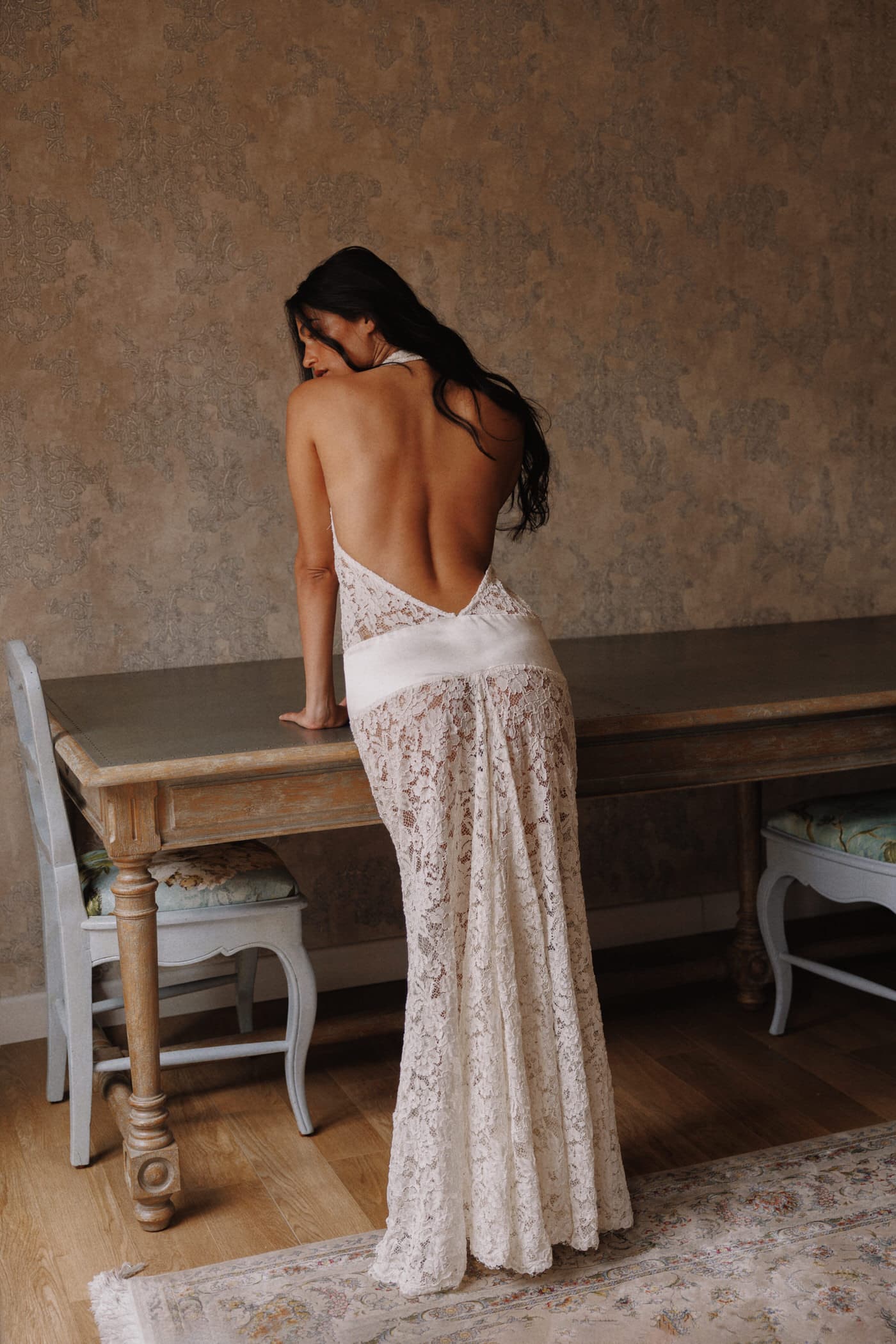 Halter Lace Gown