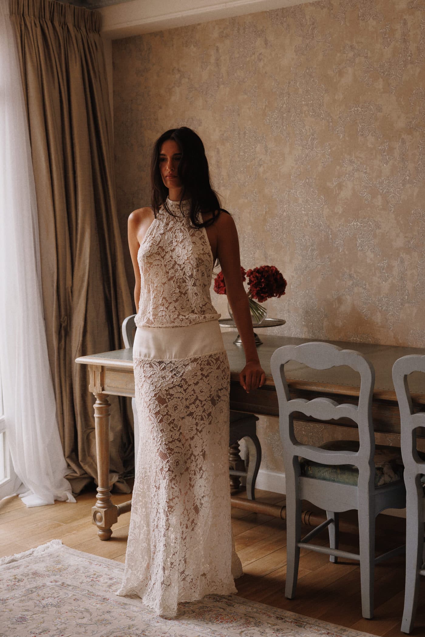Halter Lace Gown