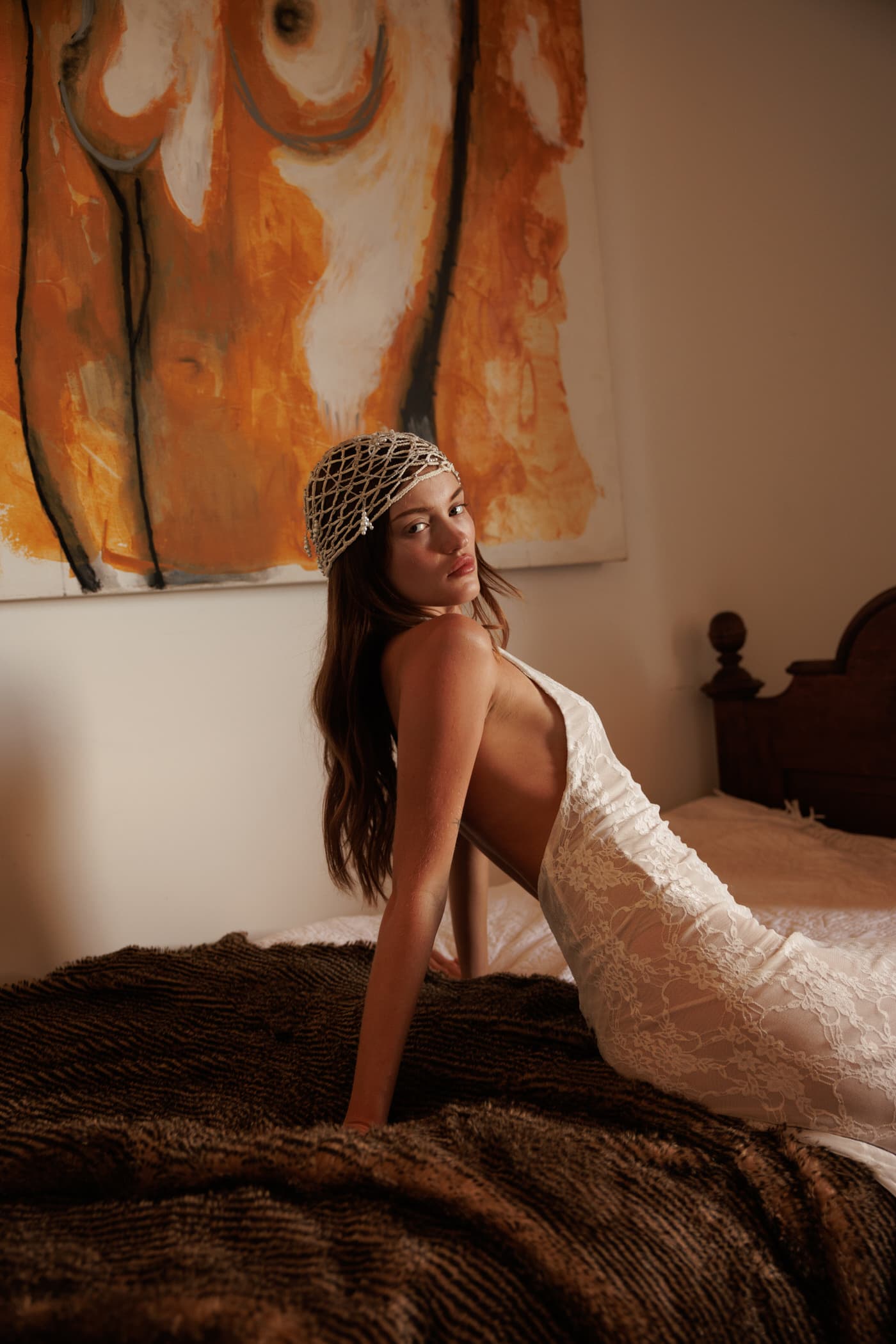 V Neck Lace Dress