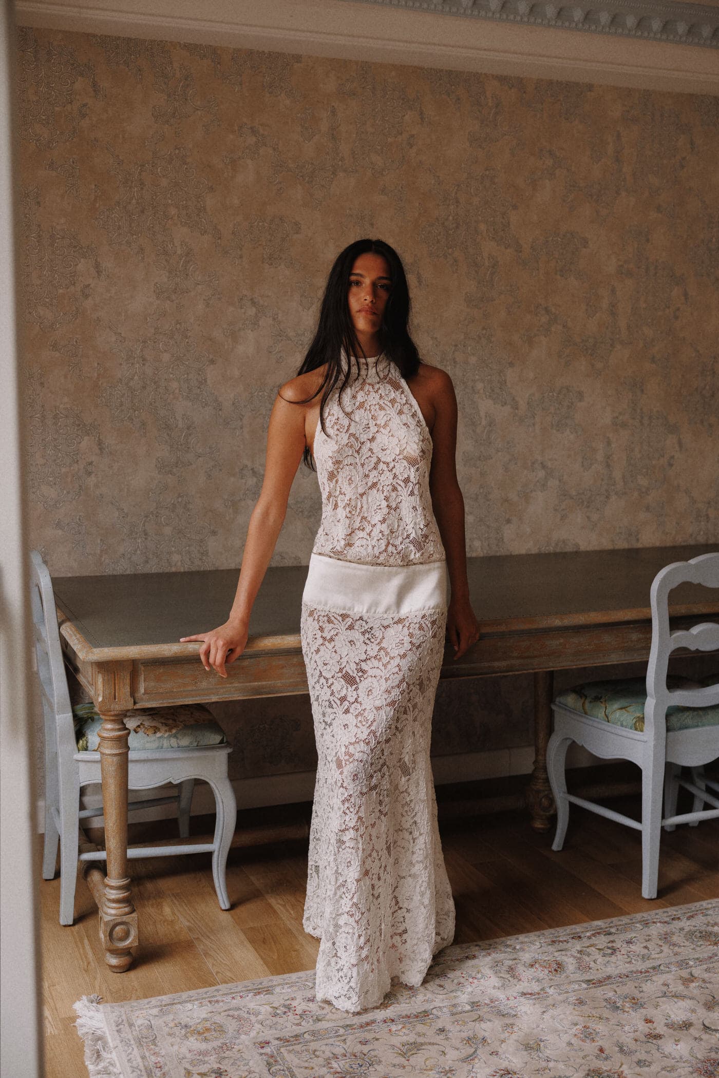 Halter Lace Gown