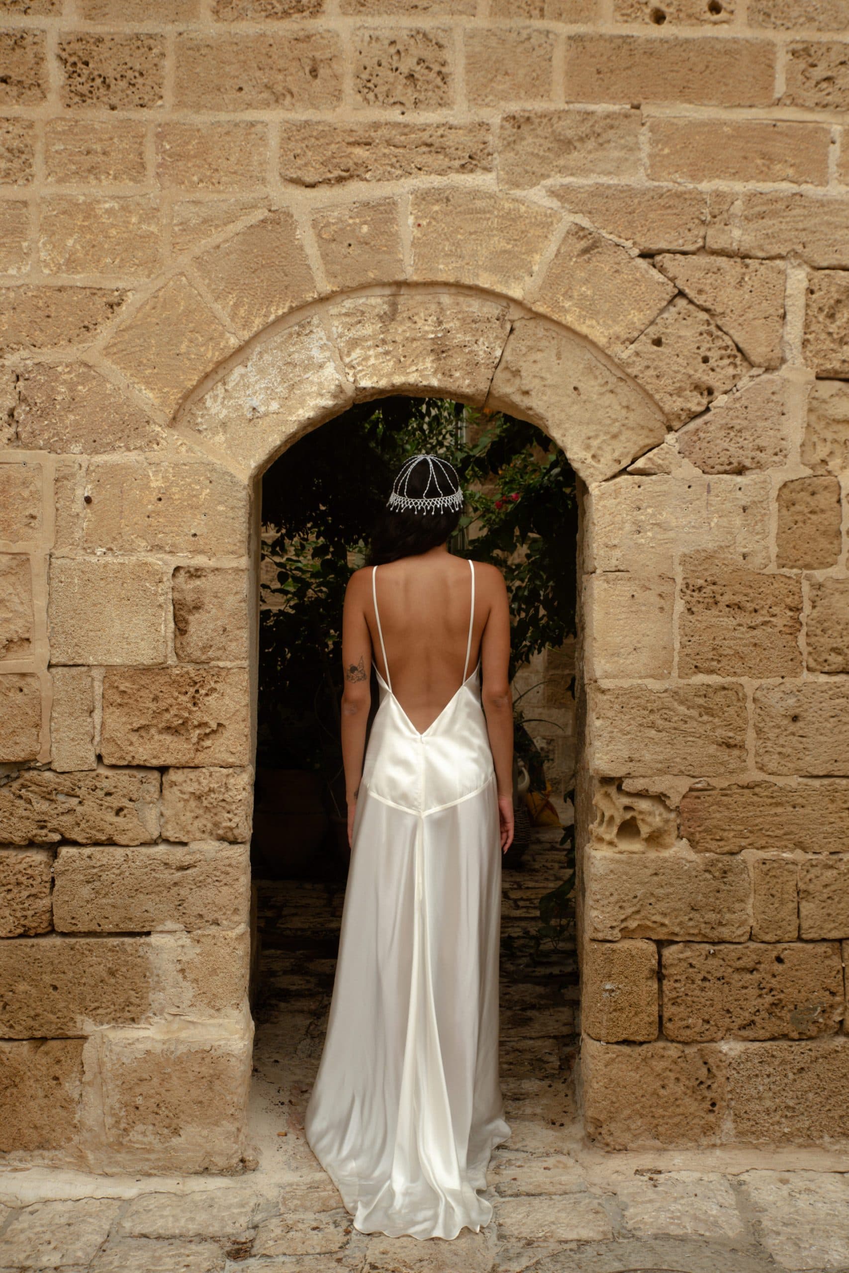 Low Back Dress Silk Satin