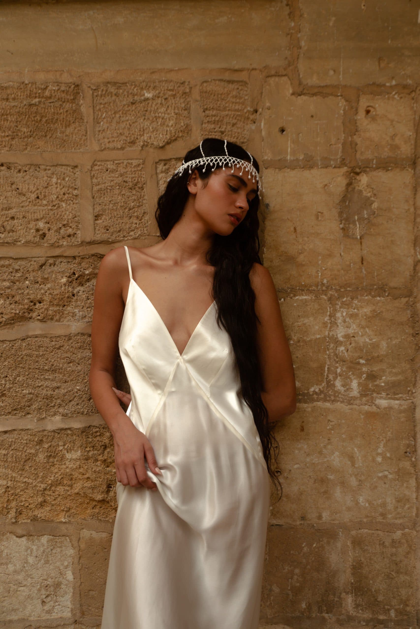 Low Back Dress Silk Satin